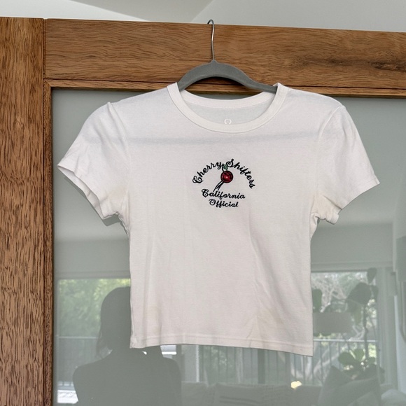 Cherry LA White Short Sleeve Tee - Picture 1 of 3